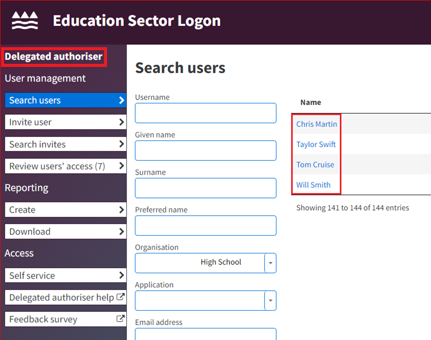 Support for online Delegated Authorisers | Applications & Online Systems